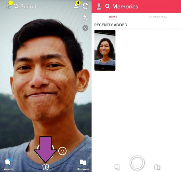 cara menyimpan foto dan video hasil editan di snapchat