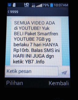 daftar paket internet youtube lewat sms daftar paket internet youtube lewat sms