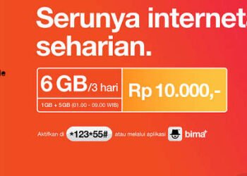 cara daftar paket internet harian tri 6GB cuma Rp10rb