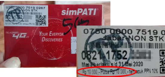 contoh kartu perdana simpati harga murah kuota besar
