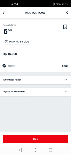 cara daftar paket internet 5GB cuma Rp16rb Telkomsel