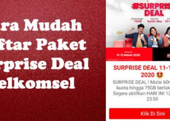 paket surprise deal telkomsel 20GB cuma Rp100rb 30 hari