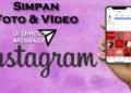 cara simpan foto video di direct message instagram