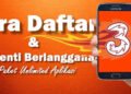 cara daftar unreg paket internet tri unlimited youtube WA TikTok Fb dll