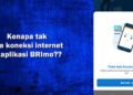 tidak ada koneksi internet di Brimo mohon maaf server dalam perbaikan