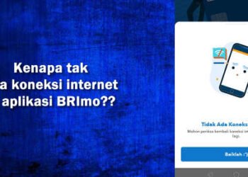 tidak ada koneksi internet di Brimo mohon maaf server dalam perbaikan