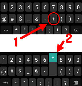 cara membuat simbol kurang lebih di android cara membuat simbol kurang lebih di android